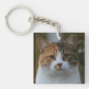 Porte-clés Créez Votre Propre Photo de Chat Personnalisée