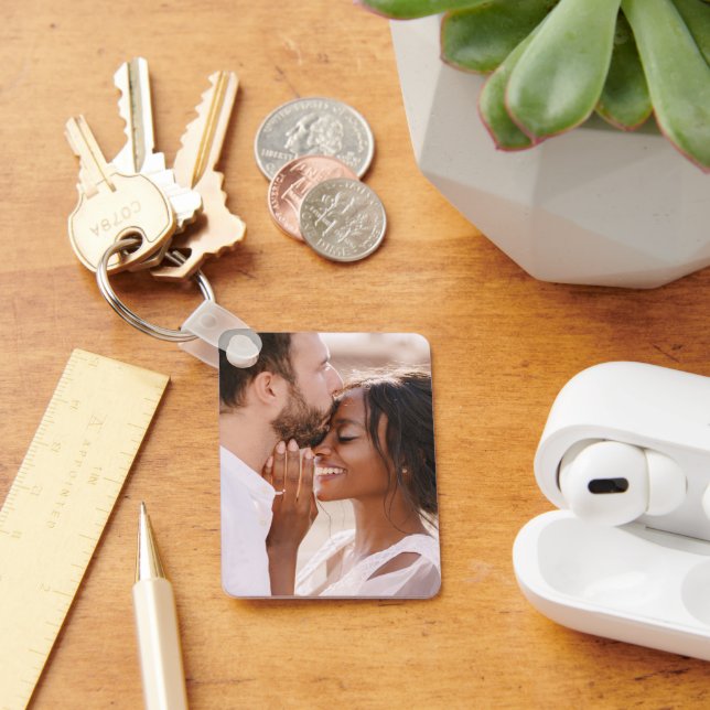 Porte-clés Créez Votre Propre Photo Moderne Personnalisée (Bureau)