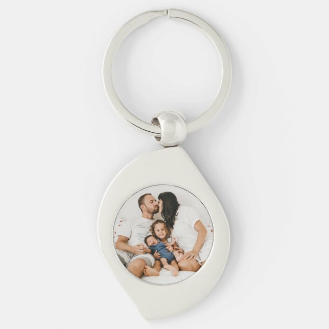 Porte-clés Créez votre propre photo personnalisée de famille (Devant)