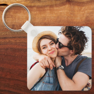 Porte-clés Créez Votre Propre Photo Personnalisée Double Face