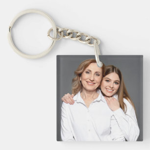 Porte-clés Créez Votre Propre Photo Personnalisée Maman et Mo