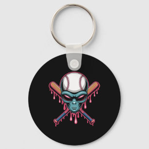 Porte-clés Crème Glacée Alien Halloween Épouvantable Drip