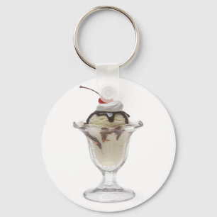 Porte-clés Crème glacée au chocolat Sundae