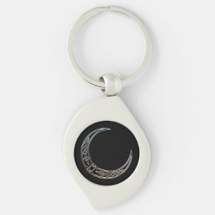 Porte-clés Crescent Céleste Noir Et Argent