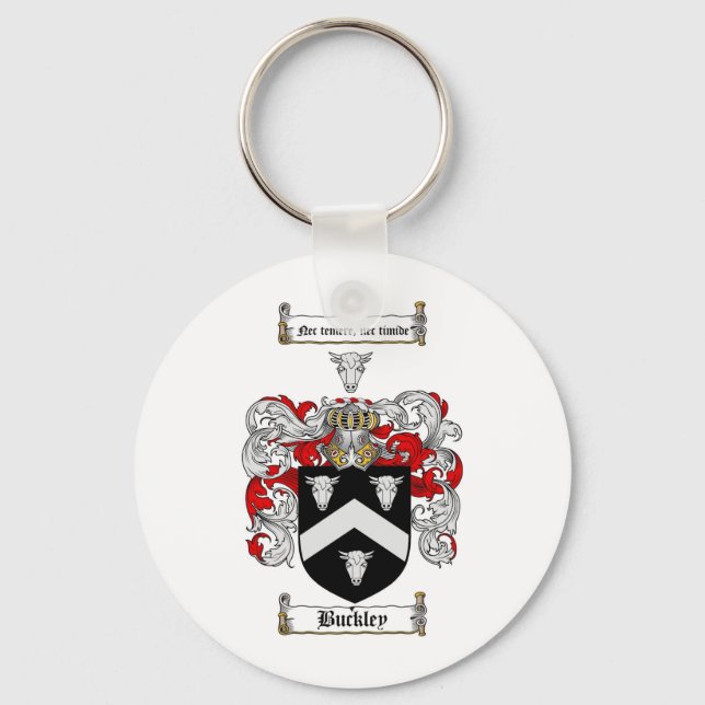 PORTE-CLÉS CRÊTE DE LA FAMILLE DE BUCKLEY - BOUCLE D'ARMES DE (Recto)