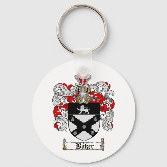 PORTE-CLÉS CRÊTE FAMILIALE BAKER - BAKER COAT D'ARMES (Recto)