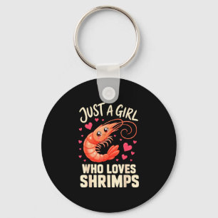Porte-clés Crevettes cajun fruits de mer fille