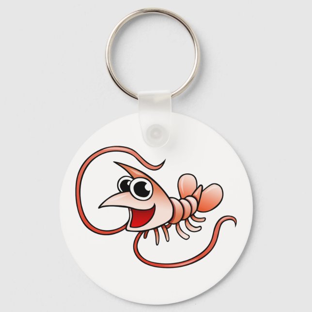 Porte-clés Crevettes caricaturales (Recto)