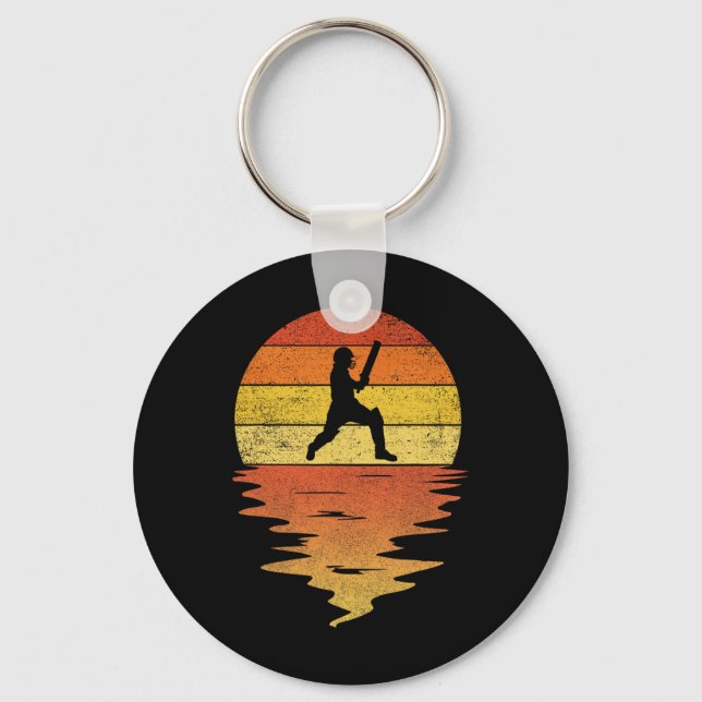 Porte-clés Cricket Shirt Retro Sunset 70s Vintage Cricket  (Recto)