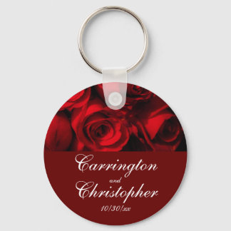 Porte-clés "Crimson Rose Bouquet" - Personnalisé [a]