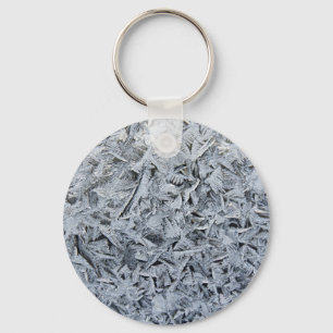 Porte-clés Cristaux de givre de glace Texture