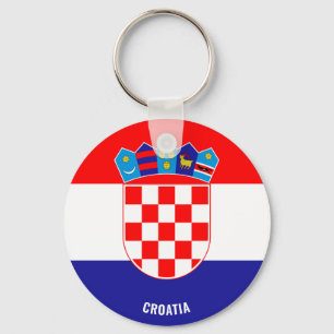 Porte-clés Croatie Drapeau charmant patriotique