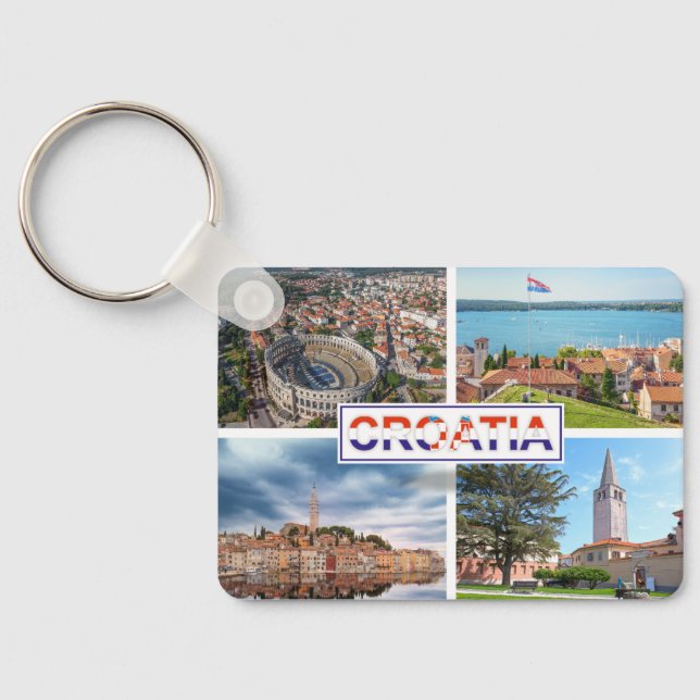 Porte-clés Croatie | Hrvatska | Mer Adriatique | Istrie (Verso)