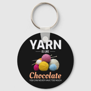 Porte-clés Crochet Crochet Tricot chocolat Crochet