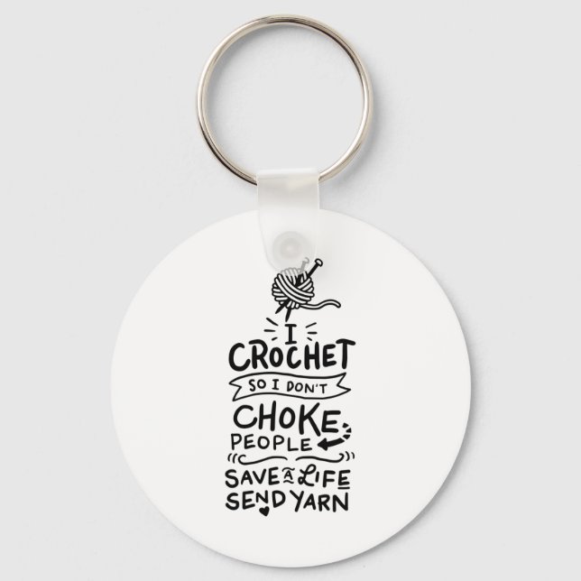 Porte-clés Crocheter Crochet laine (Recto)