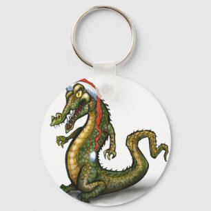Porte-clés Crocodile de Noël