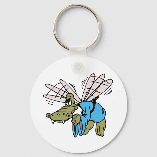 Porte-clés Crocodile volant (Recto)
