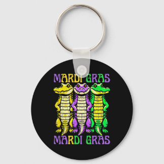 Porte-clés Crocodiles Aligator Louisiana Mardi Gras Carnival