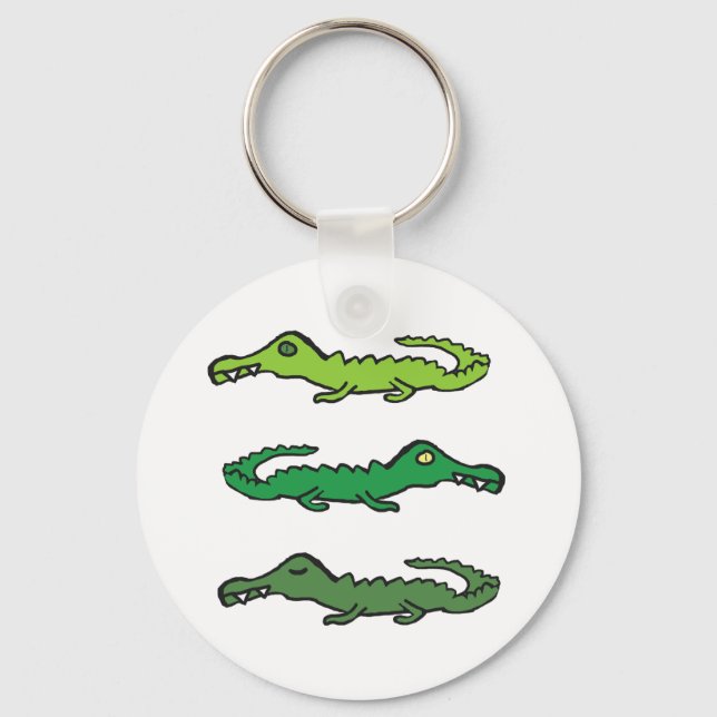 Porte-clés Crocodiles et Alligators (Recto)