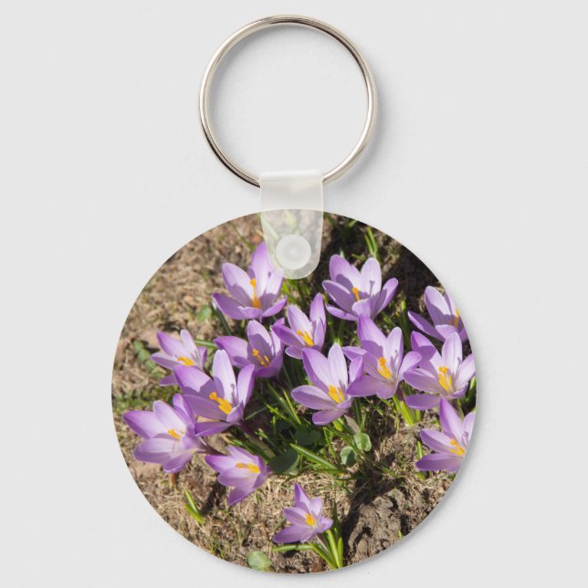Porte-clés Crocus de printemps mignons (Recto)