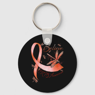 Porte-clés Croire Crps Sensibilisation Orange Ruban Lov