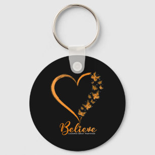 Porte-clés Croire Leucémie Sensibilisation Ruban orange