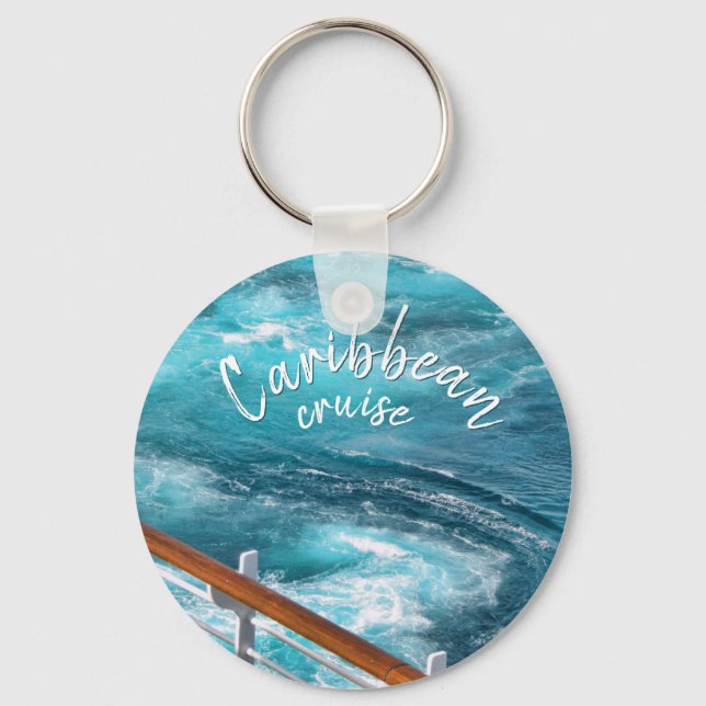 Porte-clés Croisière des Caraïbes - Turquoise Wake Photograph (Recto)