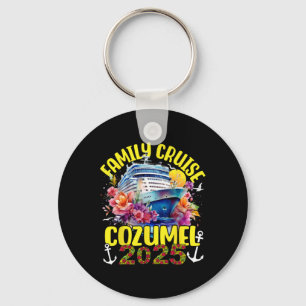 Porte-clés Croisière familiale 2025 Cozumel Mexique Voyage fa