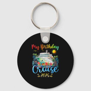 Porte-clés Croisière festive pour mon anniversaire 2026 Homme
