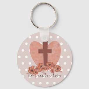 Porte-clés Croix de Pâques chrétienne mignonne avec Porte - c