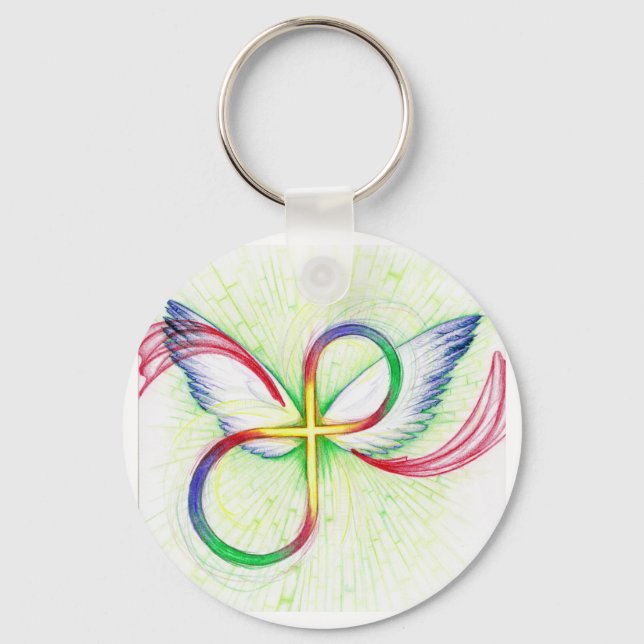 Porte-clés Croix d'infini (Recto)