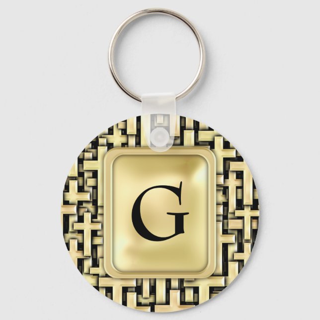 Porte-clés Croix d'or (Recto)