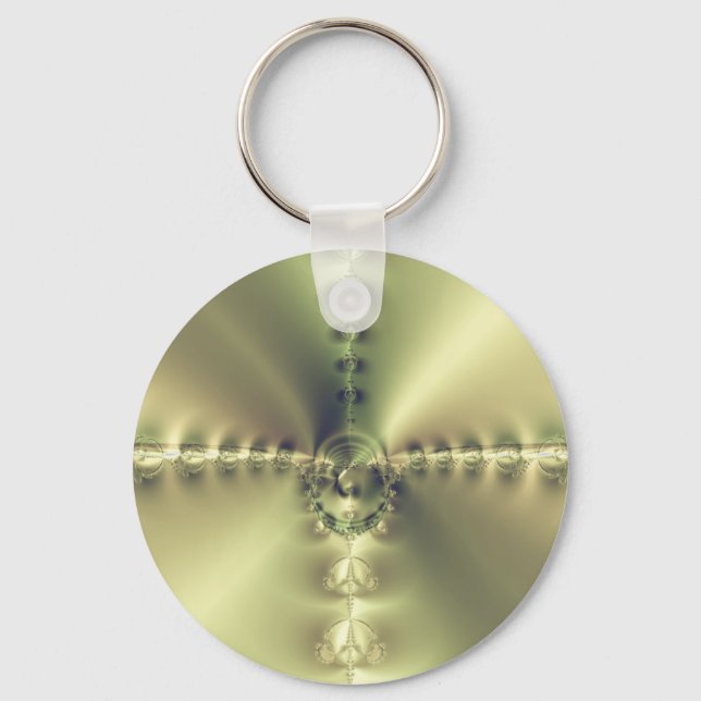 Porte-clés Croix dorée (Recto)