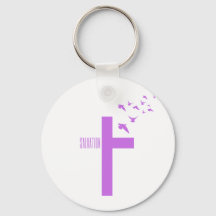 Croix du salut avec des colombes