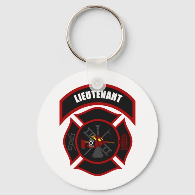 Porte-clés Croix maltaise - Lieutenant (Casque rouge) (Recto)