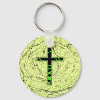 CROIX NOIRE ET VERTE AVEC ARRIÈRE - PLAN EN MARBRE