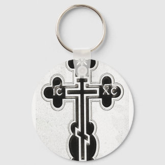 Porte-clés Croix orthodoxe grecque