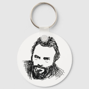 Porte-clés Croquis d'encre brute de Hitch