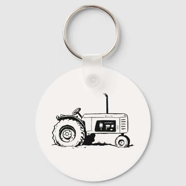 Porte-clés Croquis du tracteur (Recto)