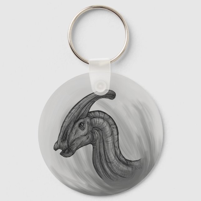 Porte-clés Croquis Parasaurolophus (Recto)