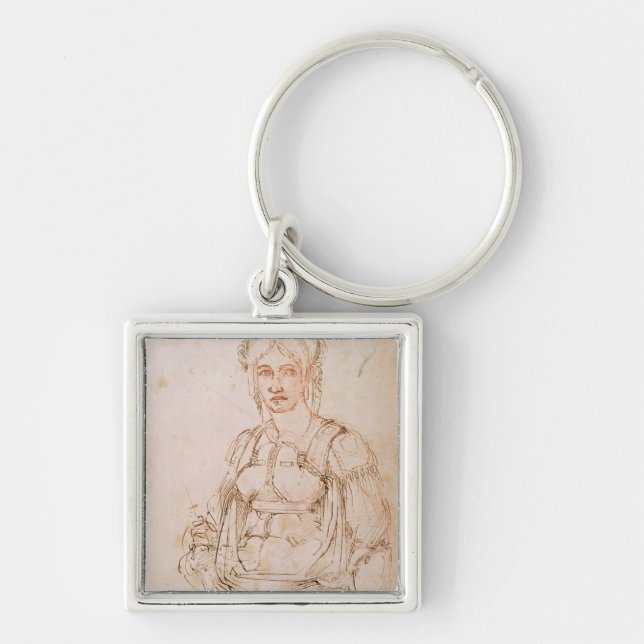 Porte-clés Croquis W.41 d'une femme assise (Devant)