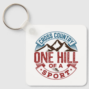 Porte-clés Cross Country Une colline d'un sport