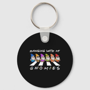 Porte-clés Crosswalk Fun Noël Accroché Avec Mes Gnomies Pour