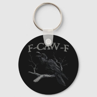Porte-clés Crow, F-Caw-F Funny Bird Classic Vintage Style