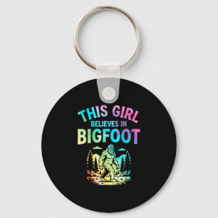 Porte-clés Croyante bigfoot filles teinture sasquatch cryptid