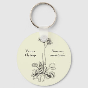 Porte-clés Cru d'attrape-mouche de Vénus floral
