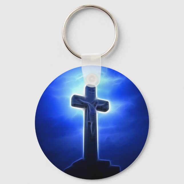 Porte-clés Crucifixion Jésus Dramatique (Recto)