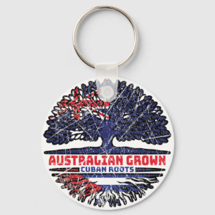 Porte-clés Cuba Australie Australie Australie drapeau des rac
