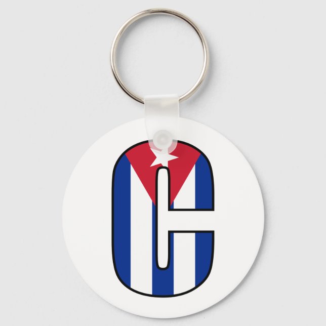 Porte-clés Cuba Porte - clé du drapeau cubain (Recto)