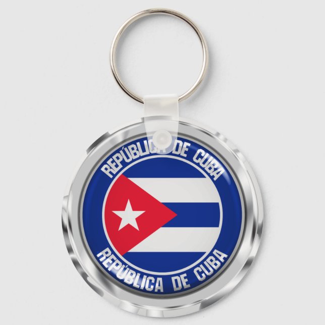 Porte-clés Cuba Round Emblem (Recto)